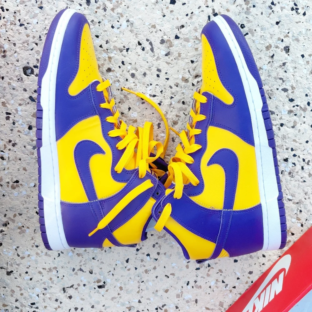 Nike Dunk Retro High Sneakers Lakers MB‎